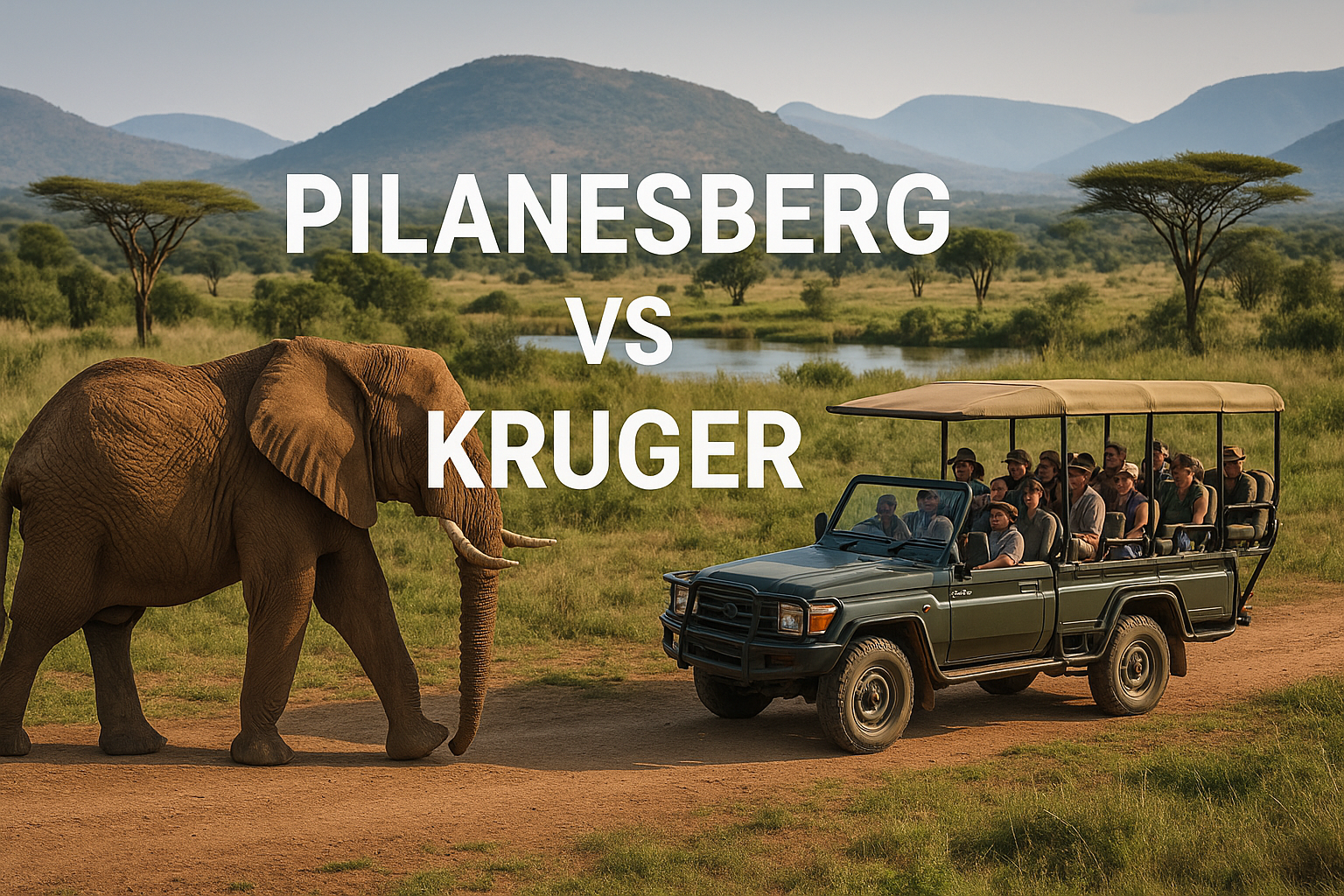 Comparing Pilanesberg and Kruger Park safari landscapes in South Africa