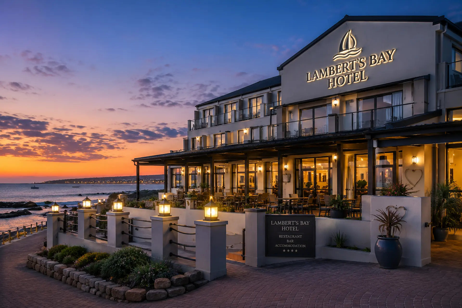 Lambert's Bay Hotel on the Atlantic West Coast